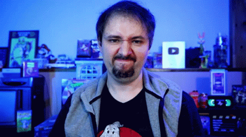 Man In Ghostbusters Shirt Funny Face GIF