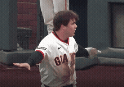 Man In Giants Jersey On Field GIF