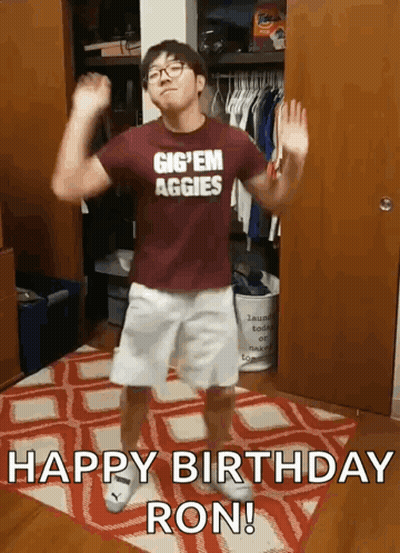 Man In Gig Em Aggies Shirt Dancing GIF