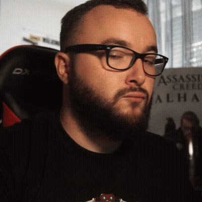 Man In Glasses And Black Assassin Creed Shirt GIF
