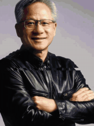 Man In Glasses And Black Leather Jacket Smiling With Arms Crossed GIF