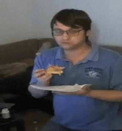 Man In Glasses And Black Shirt GIF