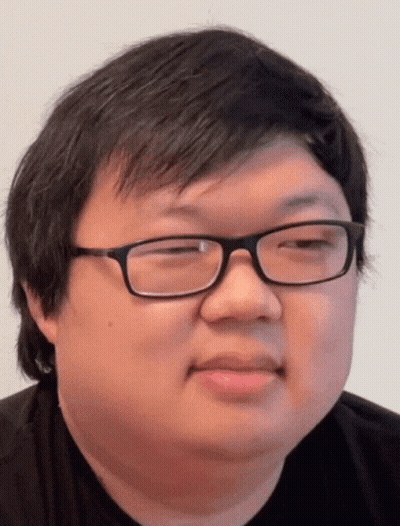 Man In Glasses And Black Shirt Eyes Closed GIF