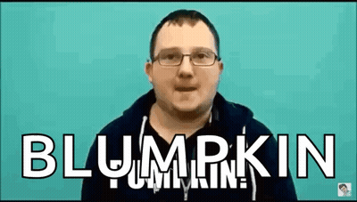 Man In Glasses And Black Shirt Saying Blumkin GIF