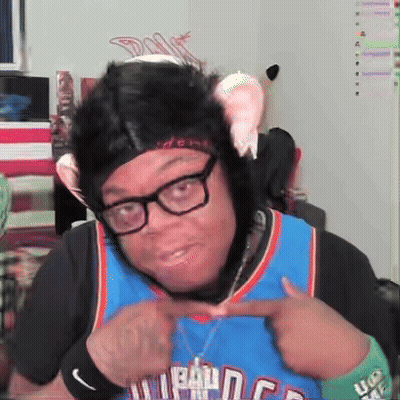 Man In Glasses And Black Shirt Saying I Love You GIF
