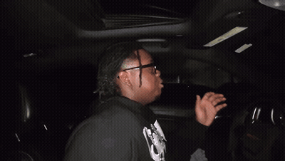 Man In Glasses And Black Shirt Saying I Love You GIF