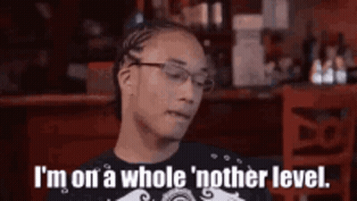 Man In Glasses And Black Shirt Saying I'm On A Whole Nother Level GIF