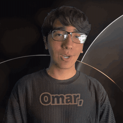 Man In Glasses And Black Shirt Saying Omar GIF