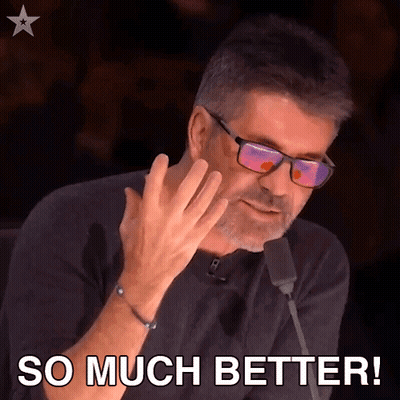 Man In Glasses And Black Shirt Saying So Much Better GIF