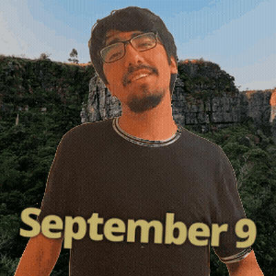 Man In Glasses And Black Shirt September 12 GIF