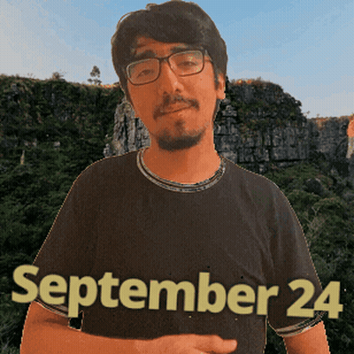 Man In Glasses And Black Shirt September 24 GIF