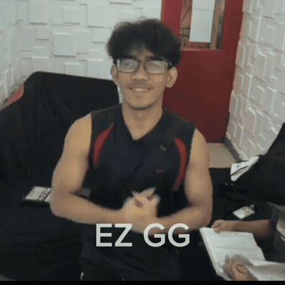 Man In Glasses And Black Tank Top Saying EZ GG GIF