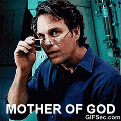 Man In Glasses And Blue Shirt Mother Of God GIF