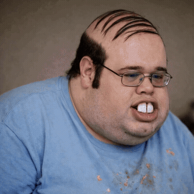 Man In Glasses And Blue Shirt With Acksyzu Sticker GIF