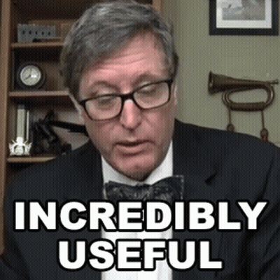Man in Glasses and Bow Tie Saying Incredibly Useful