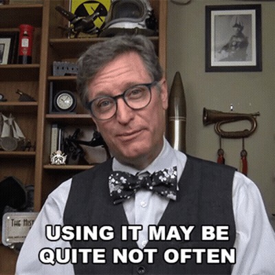 Man In Glasses And Bow Tie Using It May Be Quite Not Often GIF