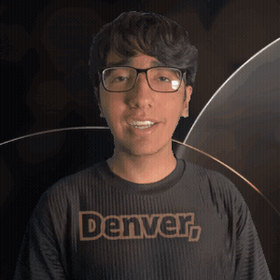 Man In Glasses And Denver Shirt Smiling GIF