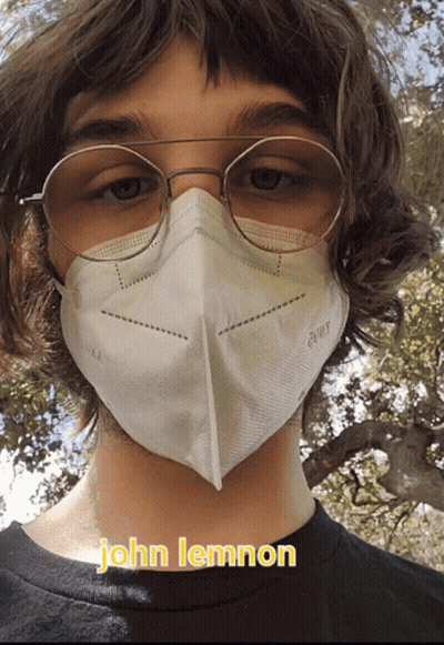 Man In Glasses And Face Mask John Lemmon GIF
