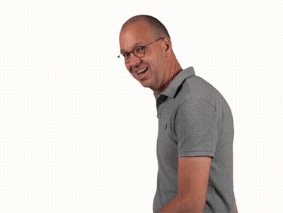 Man In Glasses And Grey Polo Making Heart Shape GIF