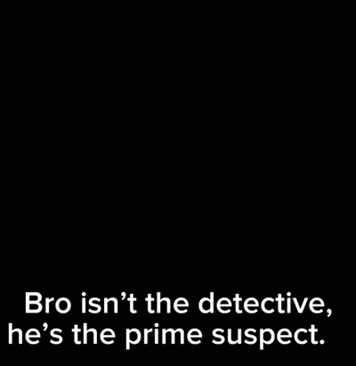 Man In Glasses And Hat Bro Isn't The Detective He's The Prime Suspect GIF