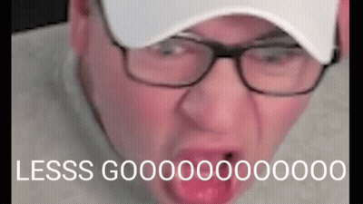 Man In Glasses And Hat Making Funny Face GIF