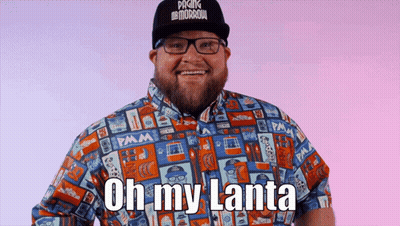 Man In Glasses And Hat Saying Oh My Lanta GIF
