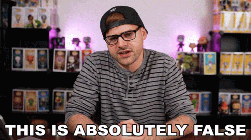 Man In Glasses And Hat Saying This Is False GIF