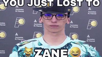 Man In Glasses And Hat You Just Lost To Zane GIF