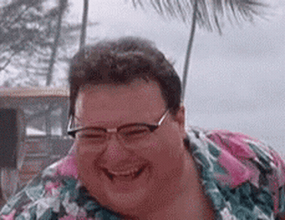 Man In Glasses And Hawaiian Shirt Smiling GIF