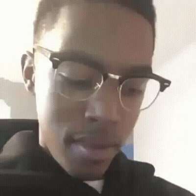 Man In Glasses And Hoodie GIF