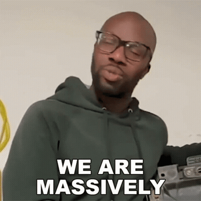 Man In Glasses And Hoodie Says We Are Massively GIF
