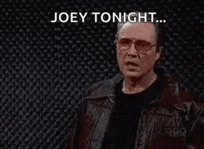 Man In Glasses And Leather Jacket Saying Joey Tonight I Got A Fever GIF