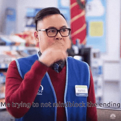 Man In Glasses And Mateo Name Tag Covering Mouth GIF