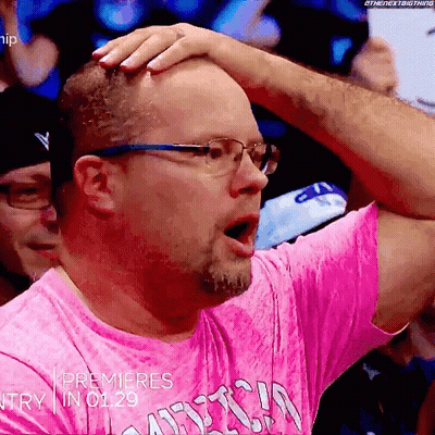 Man in Glasses and Pink Shirt Saying Premieres