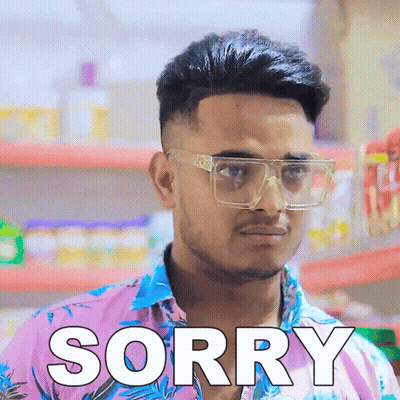 Man In Glasses And Pink Shirt Saying Sorry GIF