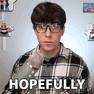 Man In Glasses And Plaid Shirt Holding Microphone Saying Hopefully GIF