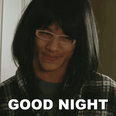 Man In Glasses And Plaid Shirt Saying Good Night GIF