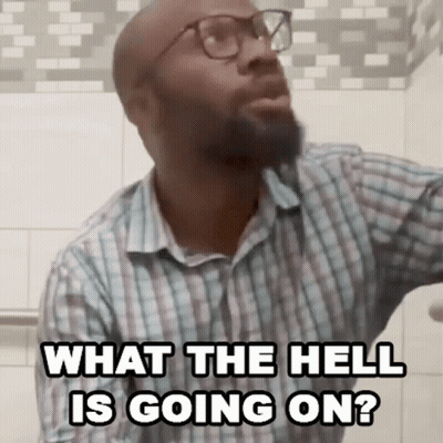 Man In Glasses And Plaid Shirt Saying What The Hell GIF