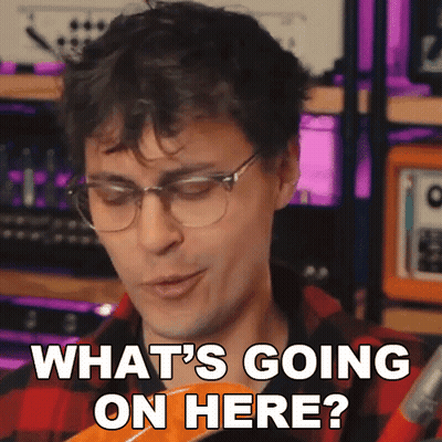 Man In Glasses And Plaid Shirt Says What's Going On Here GIF