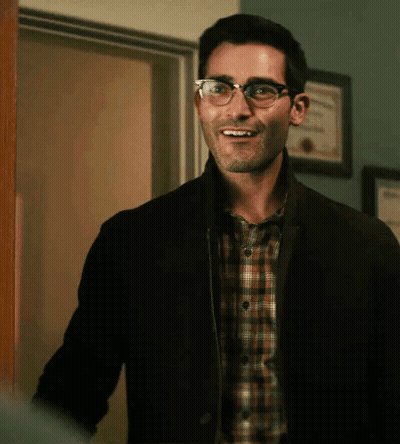 Man In Glasses And Plaid Shirt Smiling GIF