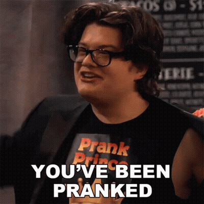 Man In Glasses And Prank Prince Shirt GIF