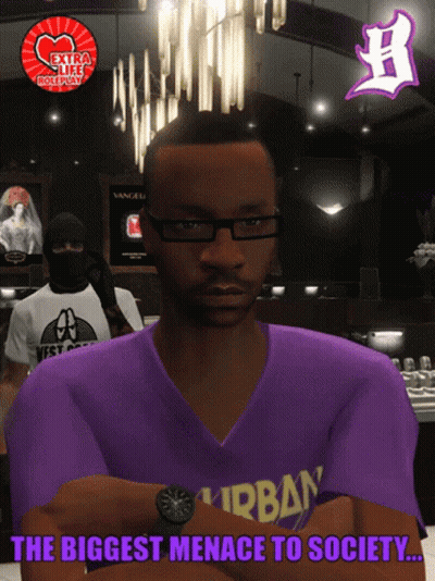 Man In Glasses And Purple Urban Shirt GIF