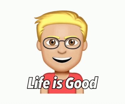 Man In Glasses And Red Shirt Saying Life Is Good GIF