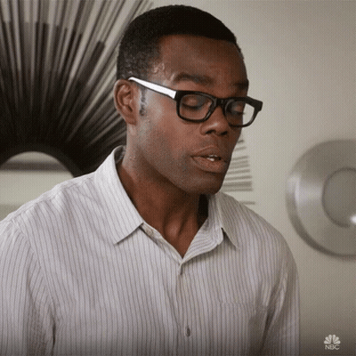 Man In Glasses And Striped NBC Shirt GIF