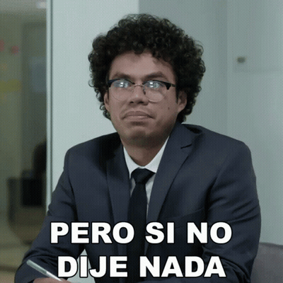 Man In Glasses And Suit Pero Si No Dije Nada GIF