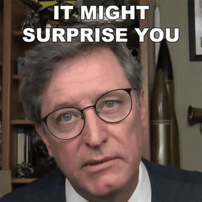 Man In Glasses And Suit Saying It Might Surprise You GIF