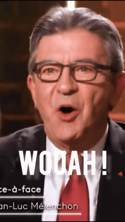 Man In Glasses And Suit Saying Wooah GIF