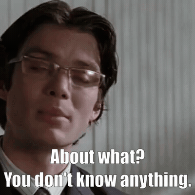 Man In Glasses And Suit Saying You Don't Know Anything GIF