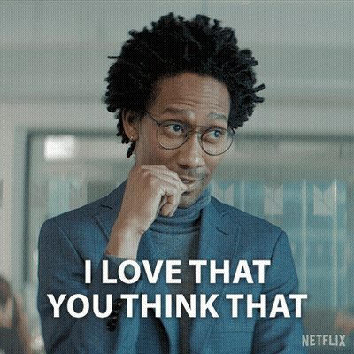 Man In Glasses And Suit Says I Love That You Think That GIF