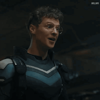 Man In Glasses And Superhero Suit DCU Gifs GIF